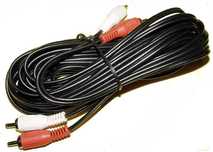 Kabel 2xRCA + 2xRCA wtyk-wtyk długość 5 m