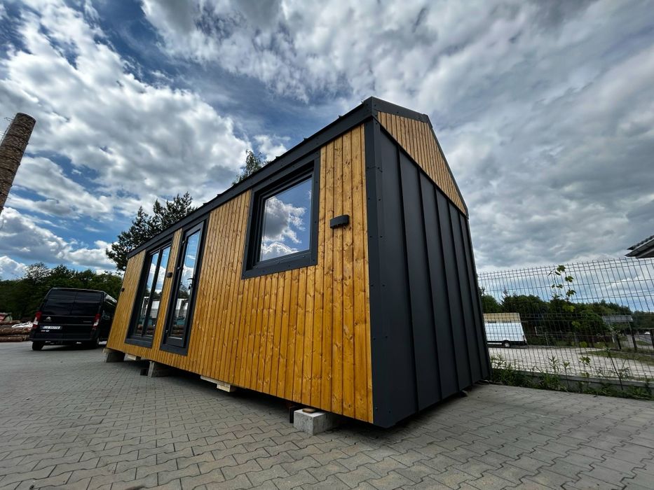Domek drewniany 28m2 całoroczny mobilny nowy