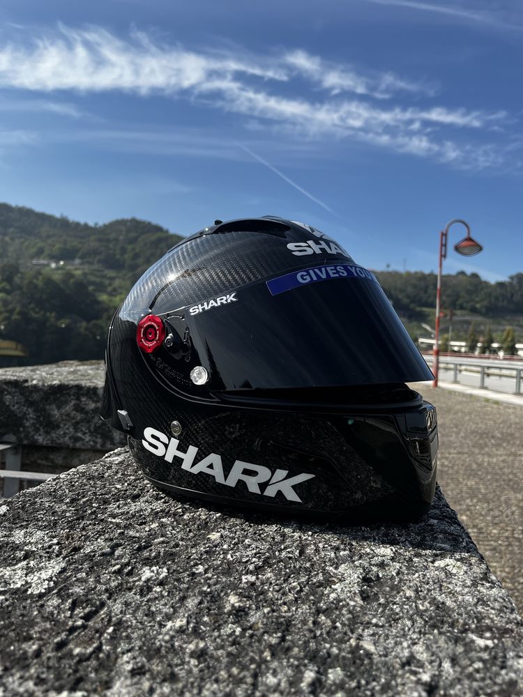 Capacete Shark Race R Pro Carbon novo