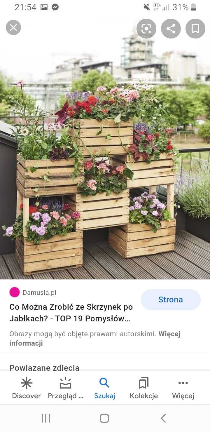 Skrzynki na donice do przechowywania