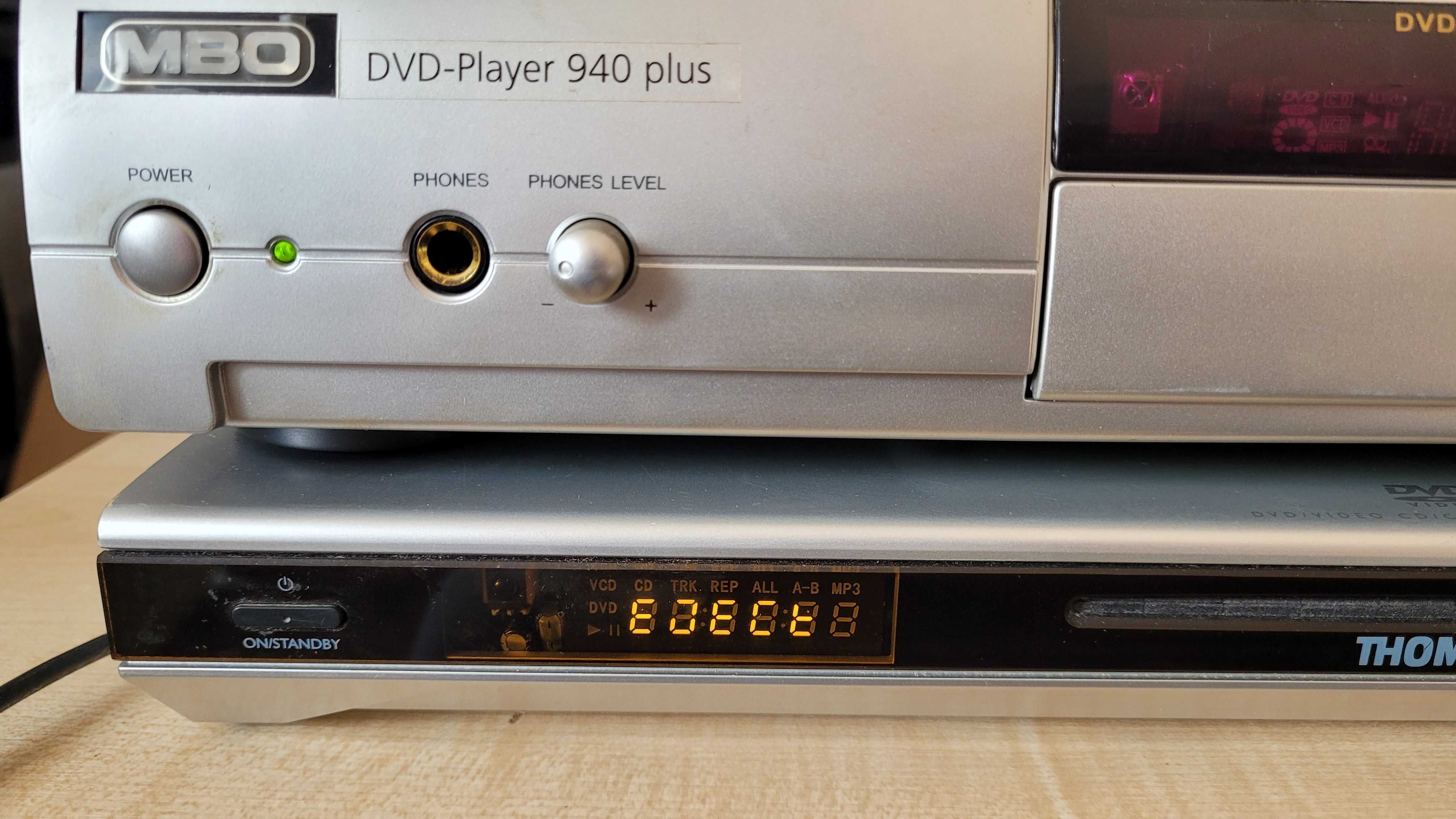 Odtwarzacz DVD Thomson DTH223E i MBO Dvd-Player 940 Plus komplet 2 szt