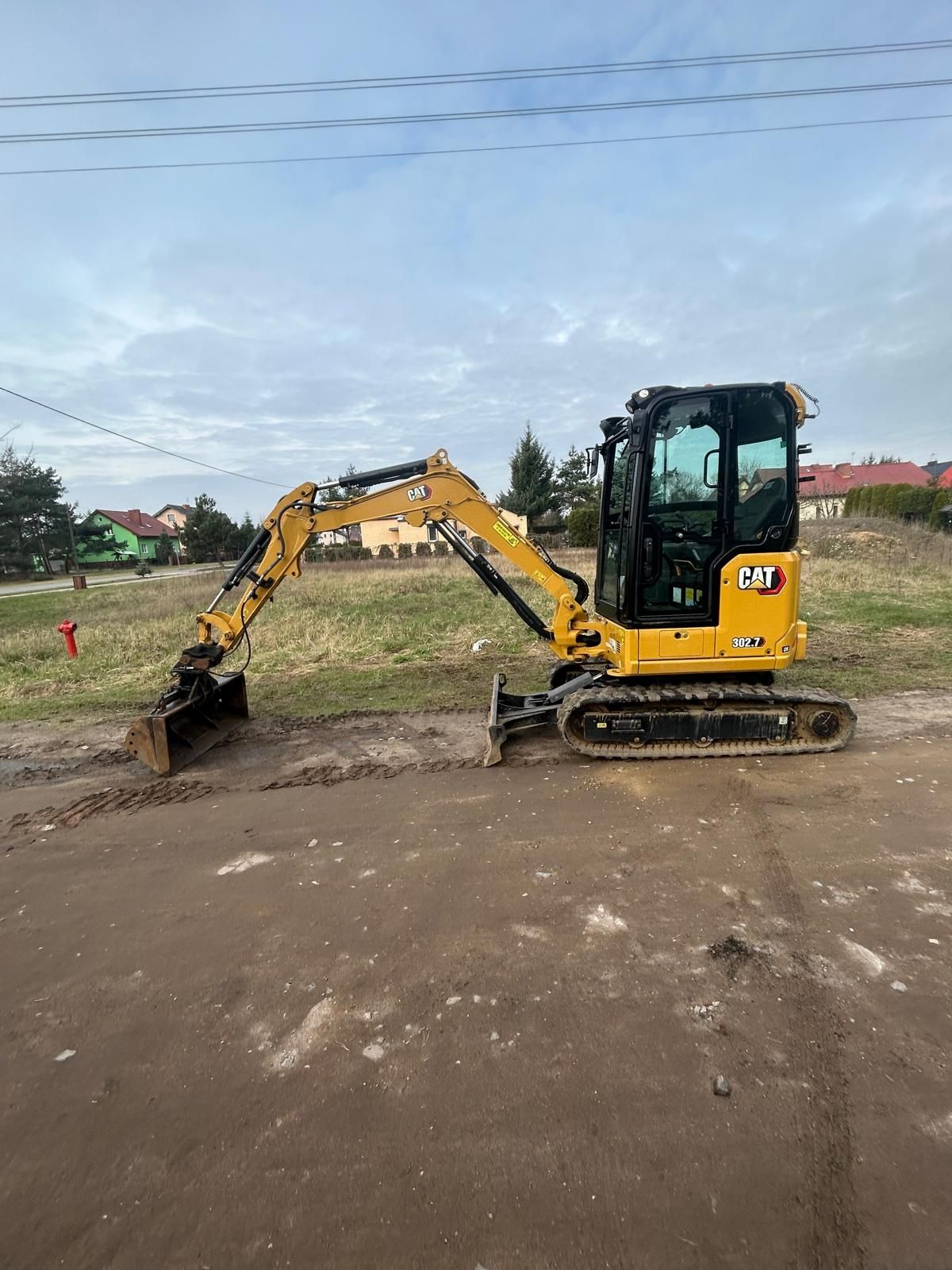 Minikoparka Caterpillar 302.7 Nowy model Cat Volvo JCB 301.8 301.7  6