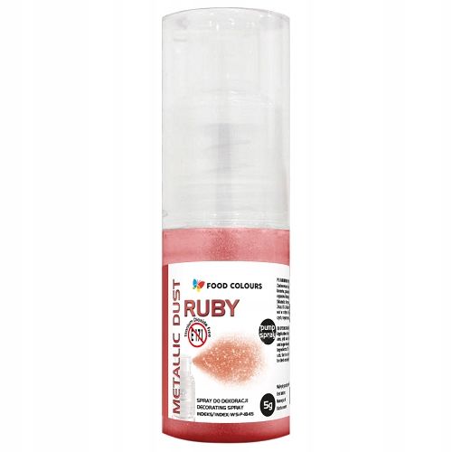 Barwnik Spożywczy Pyłek Perłowy Z Pompką Metallic Ruby - Rubinowy 5G