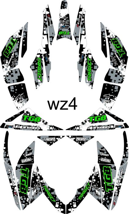 Naklejki TGB Target 525 - 600 Okleina