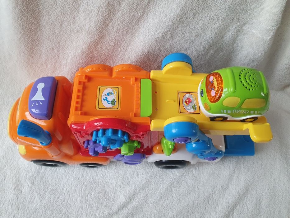 tut tut vtech auto transporter autotransporter ciężarówka laweta autko