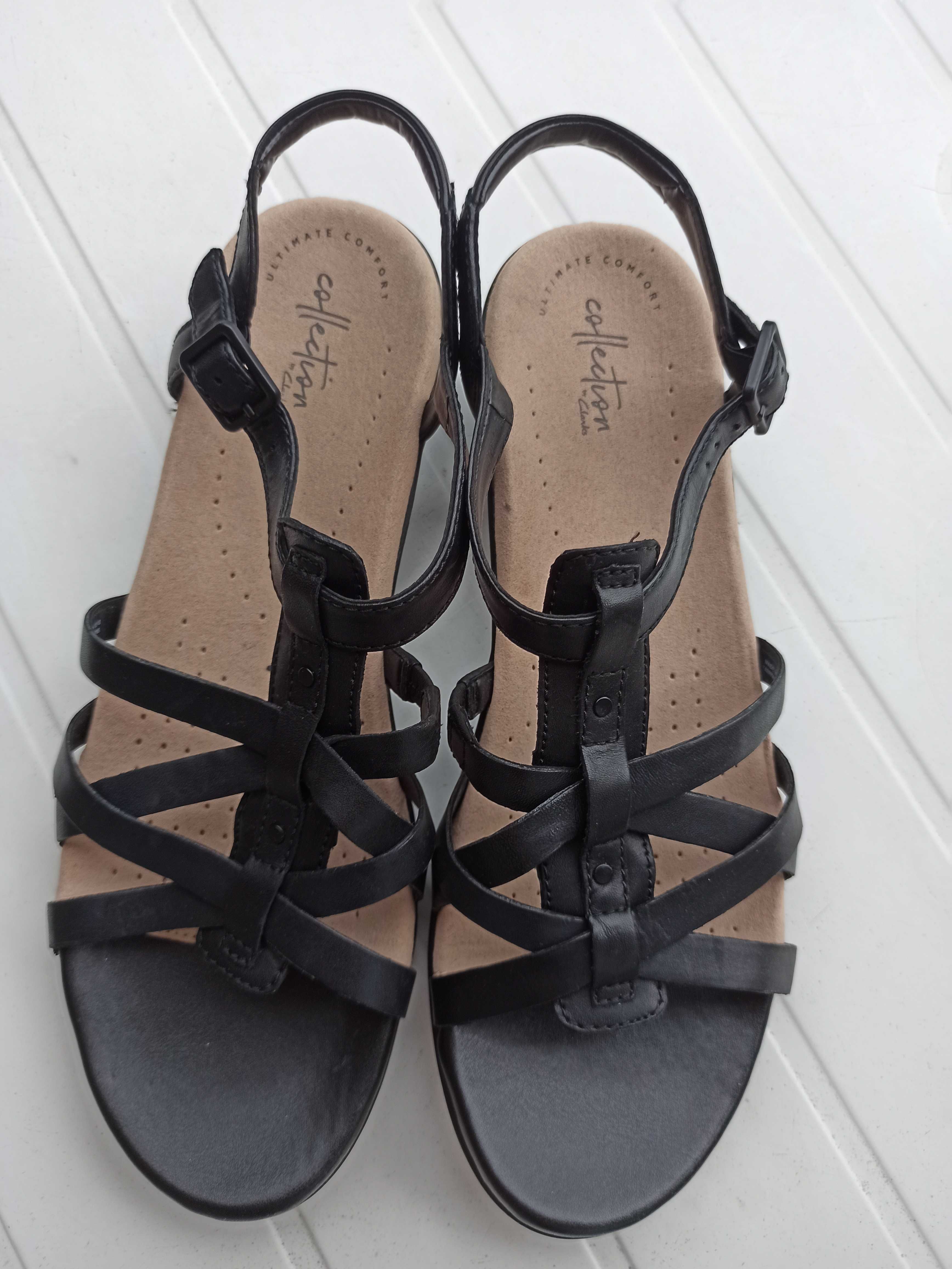 Sandały skórzane clarks nowe 42