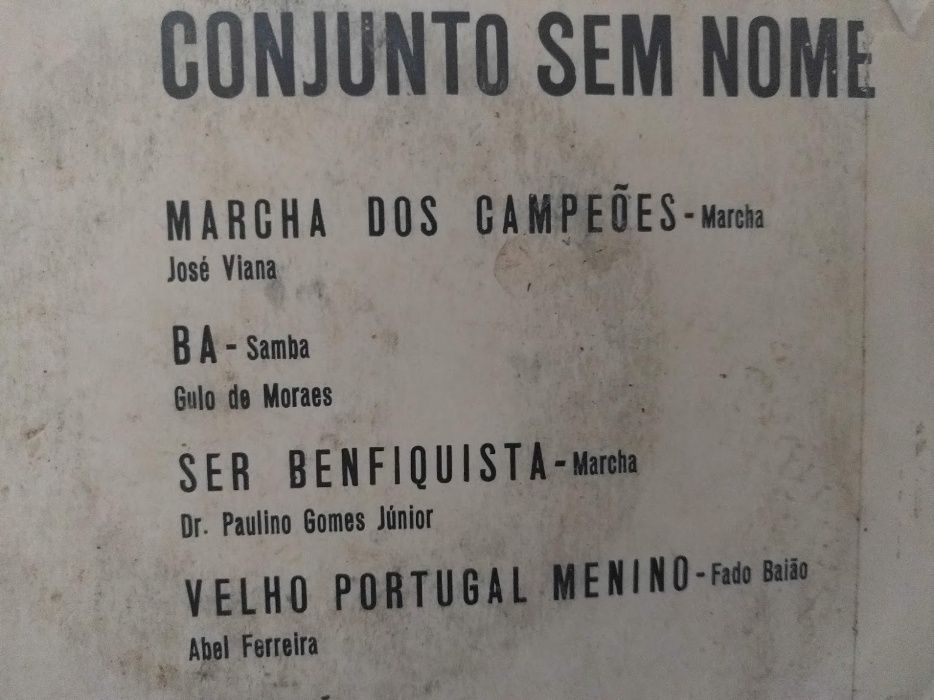 Disco single Conjunto sem Nome Benfica Marcha dos Campeões