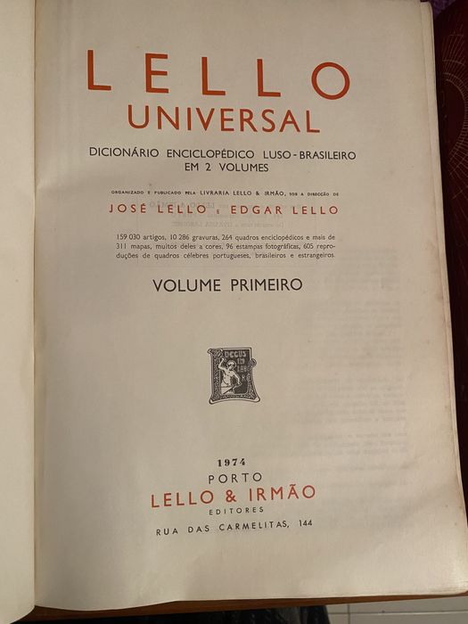 Lello Universal - Enciclopedia Geografica - 2 vol