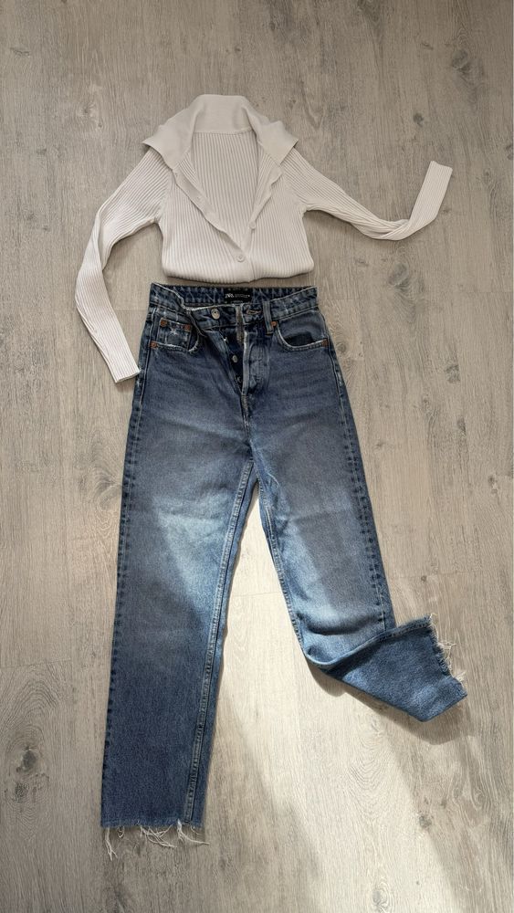 Джинсы zara , трендовые джинсы