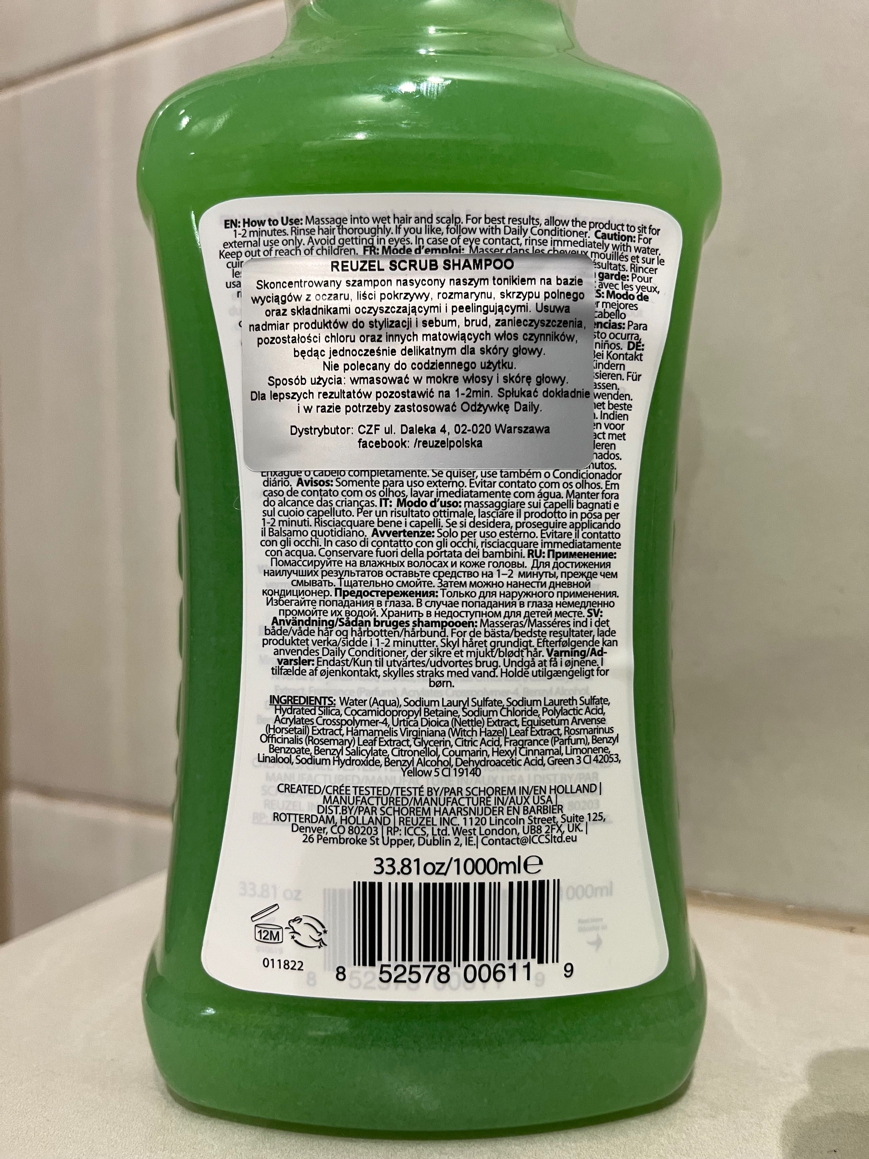 Reuzel scrub shampoo - szampon oczyszczający 75 ml