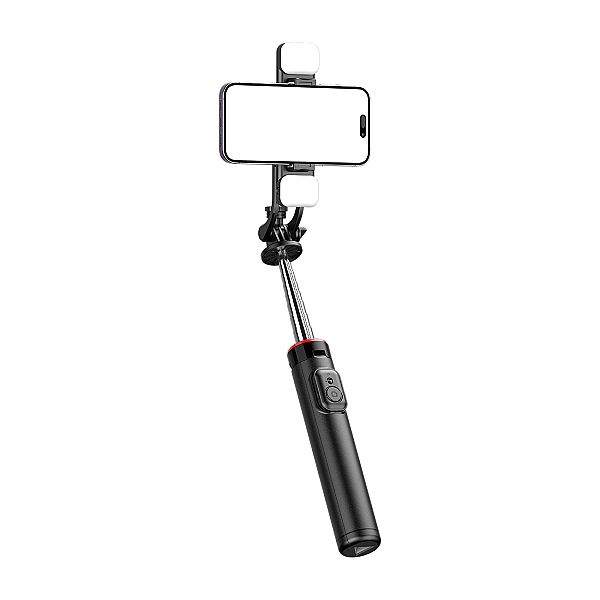 Selfie stick WC13YDS teleskopowy tripod 1.3m z podwójną lampą i uchwyt