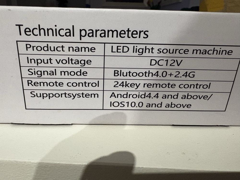 Zestaw światłowodów LED w podsufitke (gwiezdne niebio) Tuning