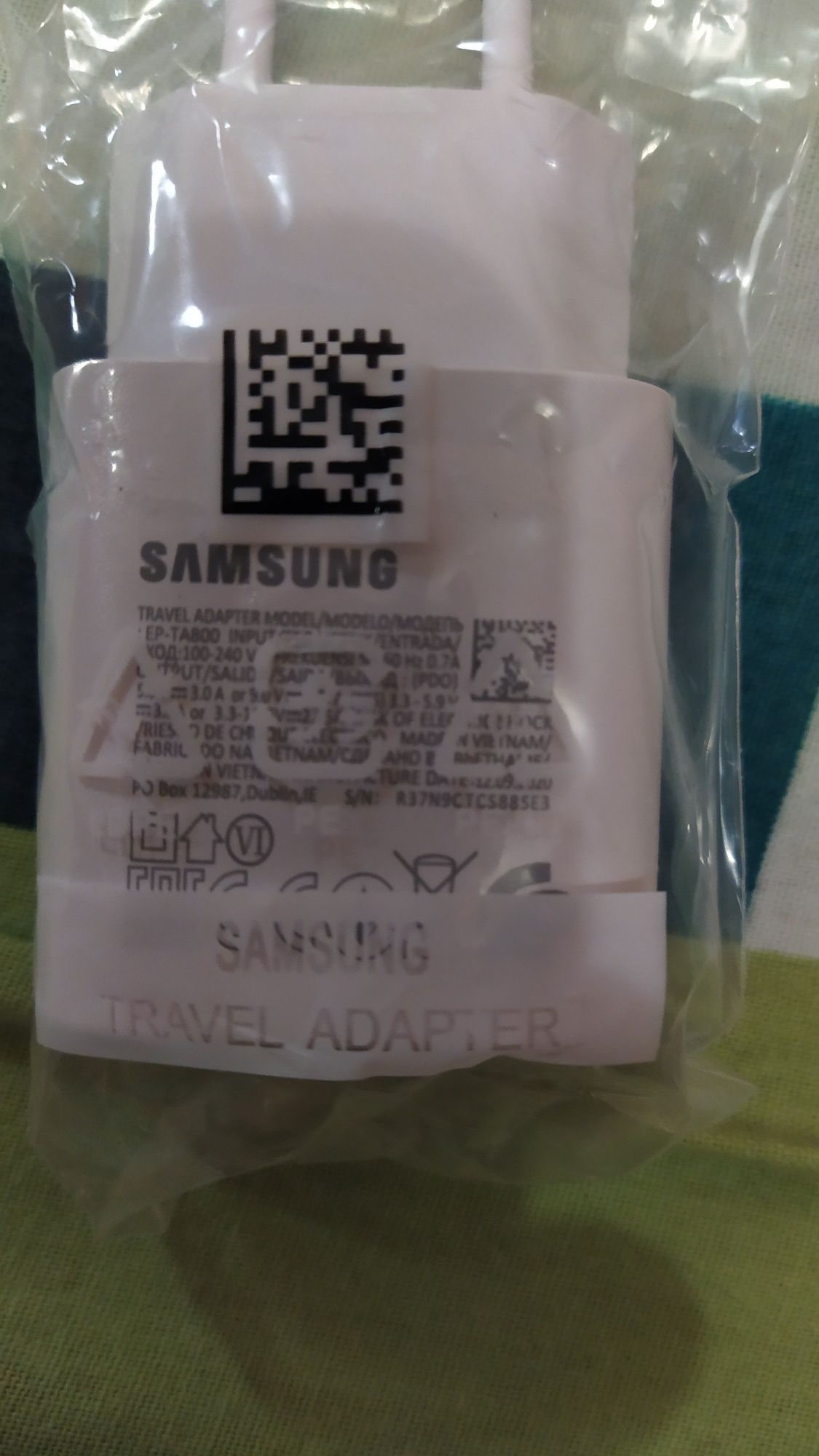 Зарядное устройство Samsung 25 w , быстрая зарядка, вместе с кабелем