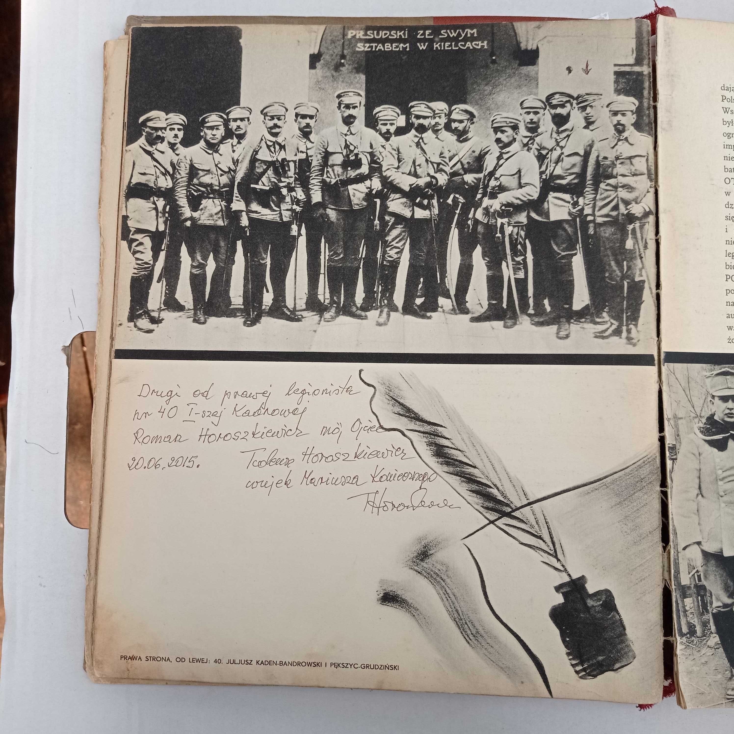 Album Legjonów Polskich, unikat oryginalny z dedykacją