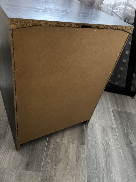 MALM meda de cabeceira c/2 gavetas, pret-cast, 40x55 cm