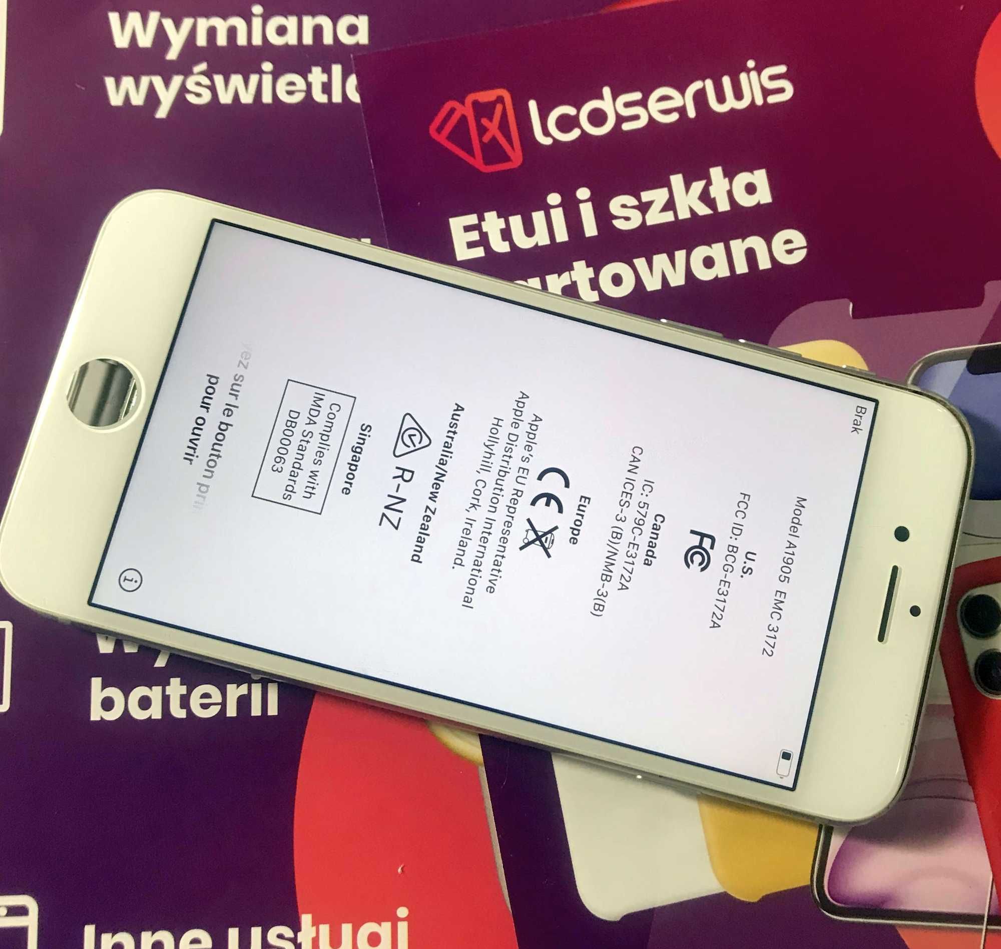 Ekran wyświetlacz ORYGINALNY iPhone 8, SE2, SE3 Kolor Biały i Czarny