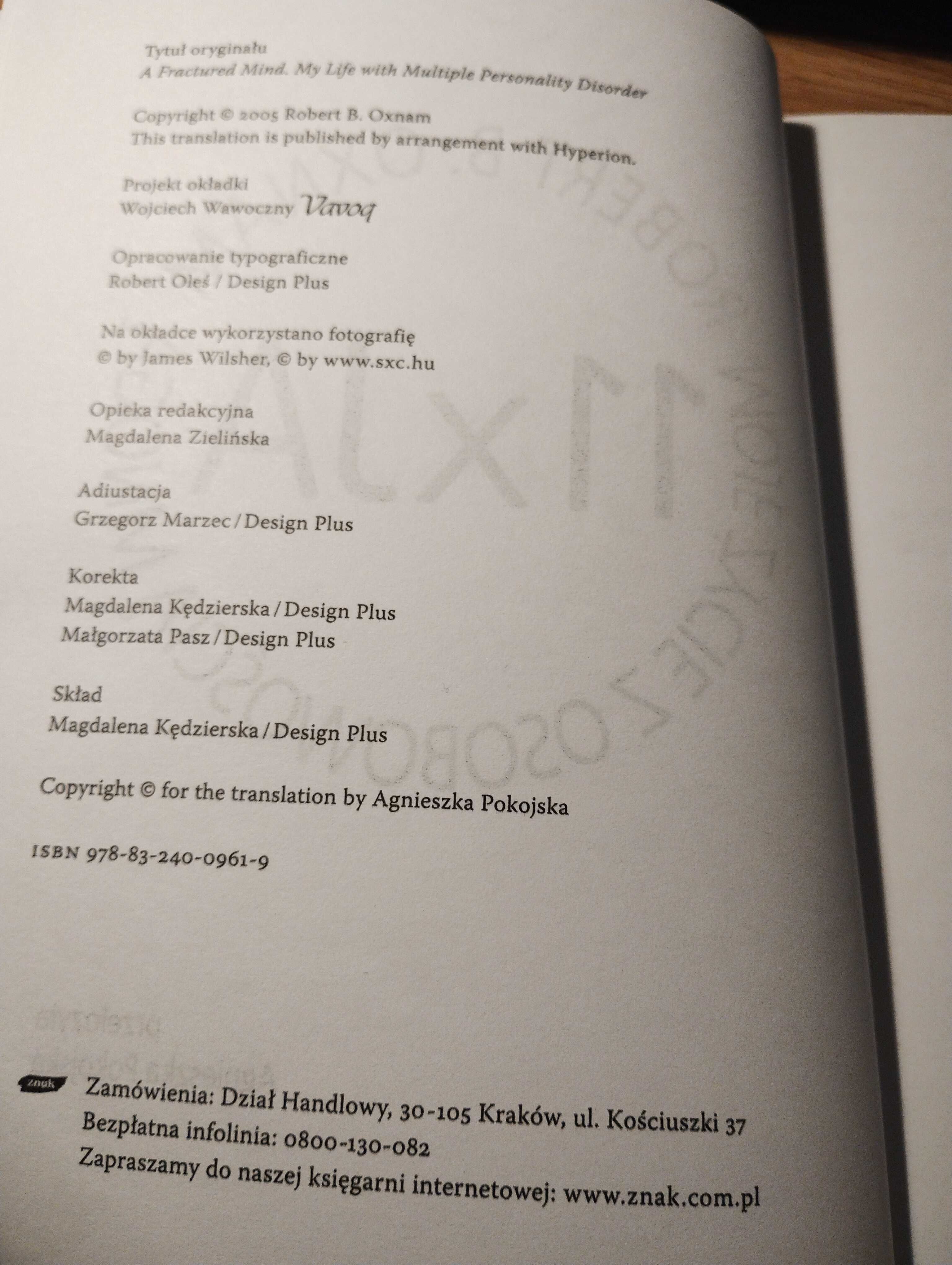 R. B. Oxnam - 11 x JA : moje życie z osobowością mnogą / autobiografia