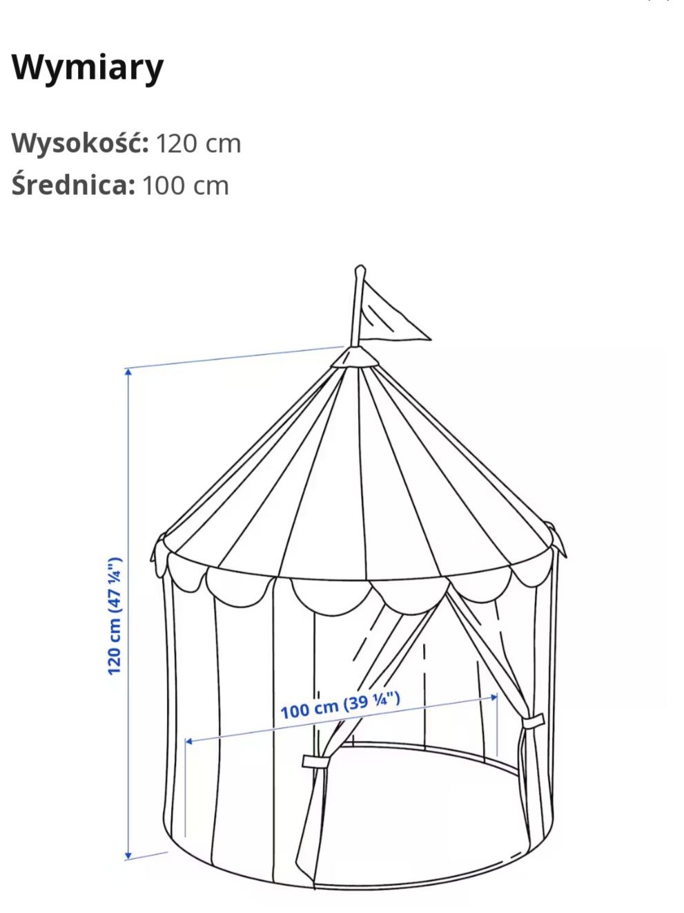 Namiot dla dzieci Cirkustält