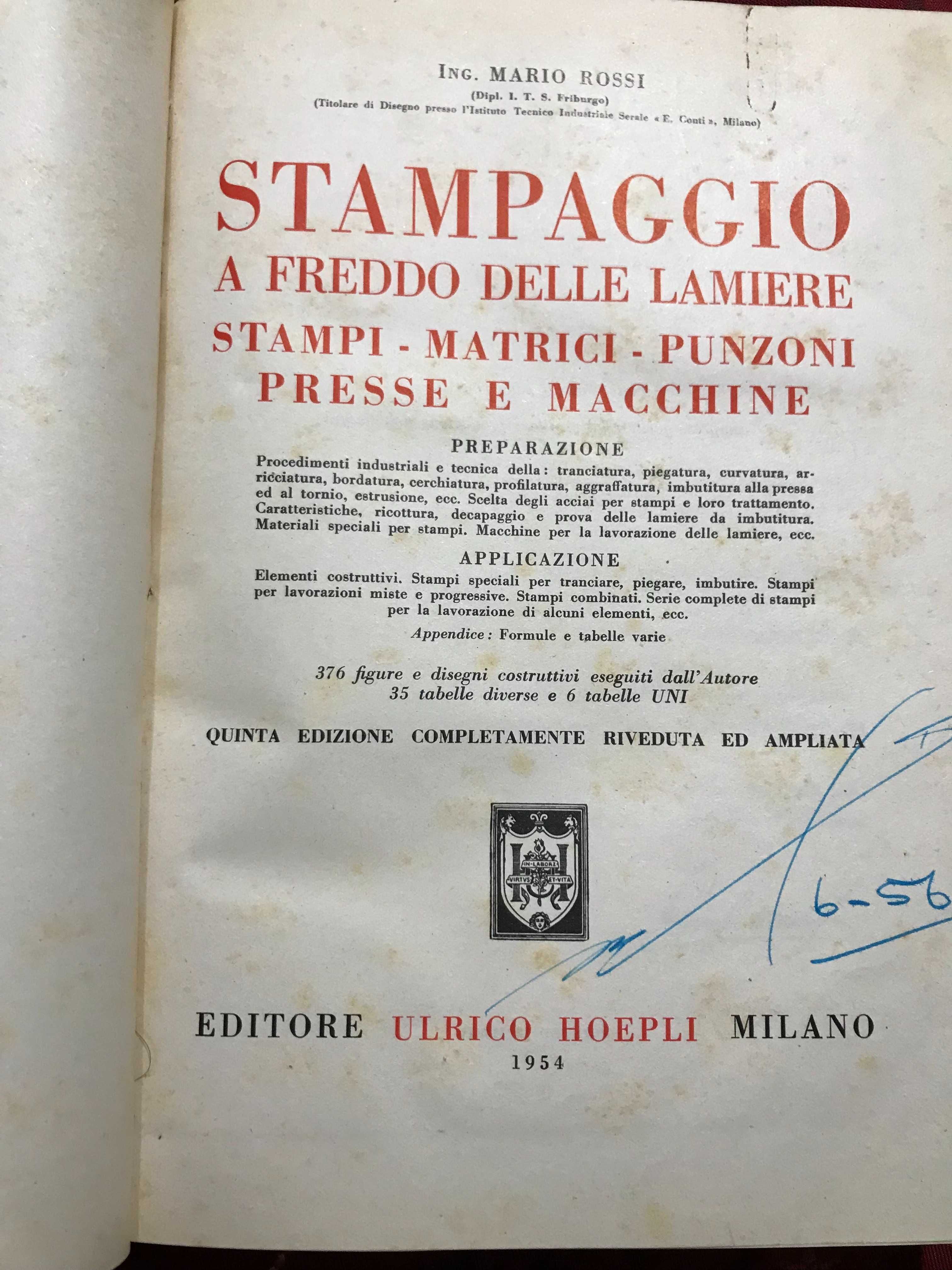 Livro stampaggio de Mário rossi