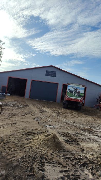 Konstrukcje stalowe. Garaże, wiaty, obory.