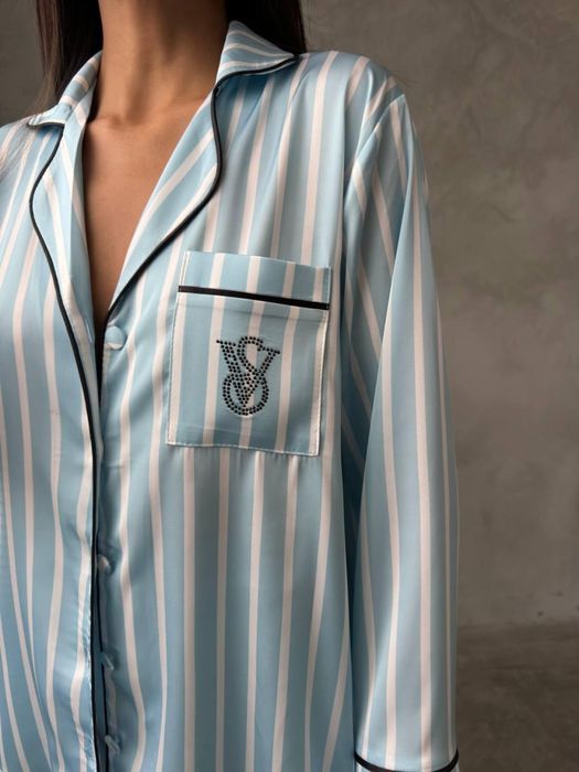 Піжама Вікторія Сікрет. Сатинова піжама Victoria’s Secret. Пижама VS