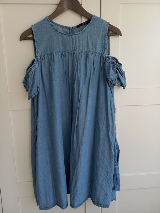 ZARA Kombinezon 36 S jeansowy lyocell