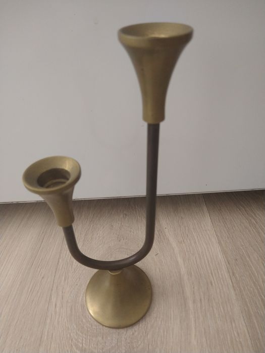 Świecznik mosiężny wys.24,5 cm