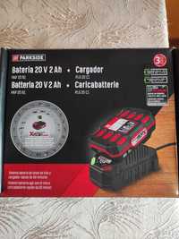 Bateria Parkside 20 V 2 Ah, PAP 20 B1+PLG 20 C1,Bateria, Carregador