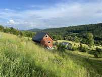 Domek całoroczny Bieszczady  ogrodzony kominek, altana, grill
