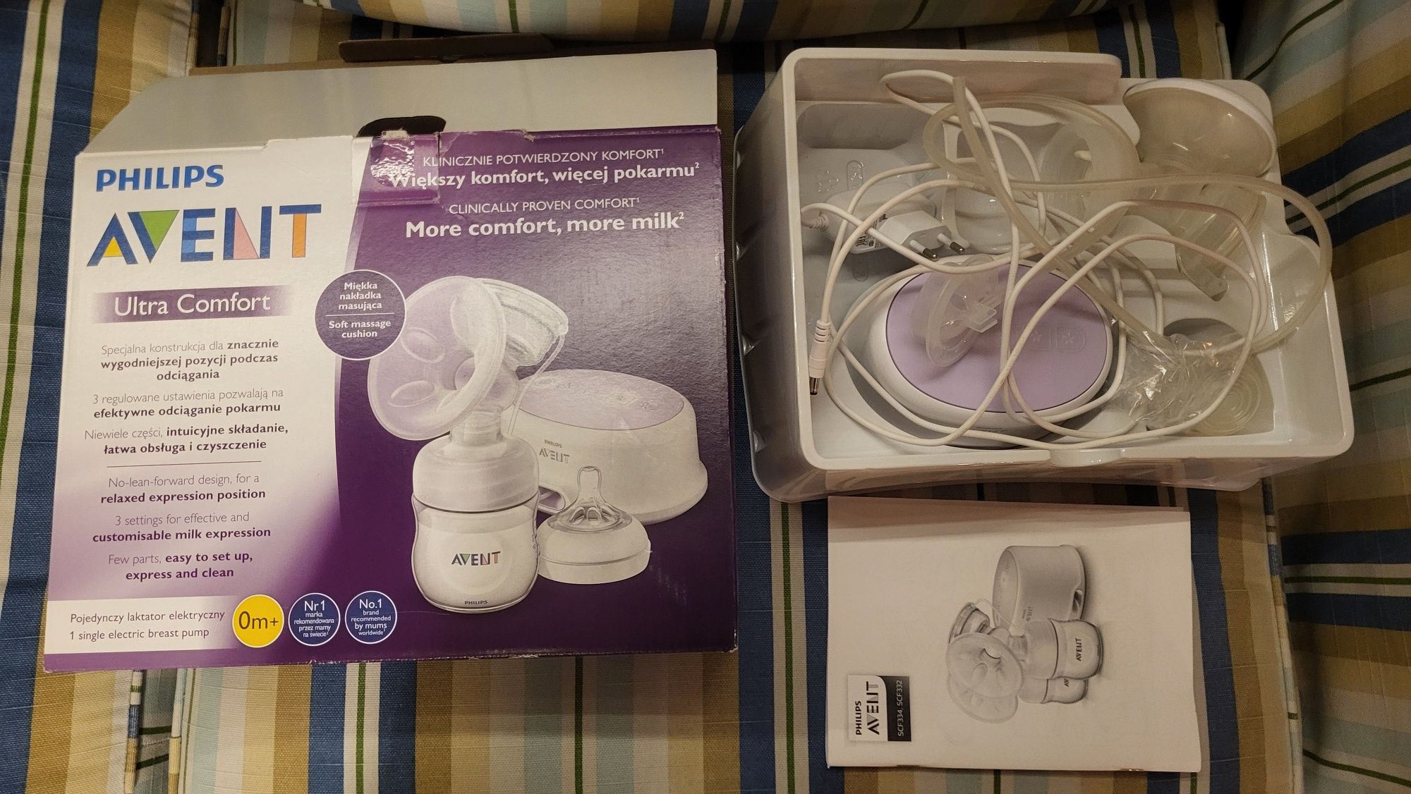 Avent, pojedynczy laktator elektryczny Ultra Comfort