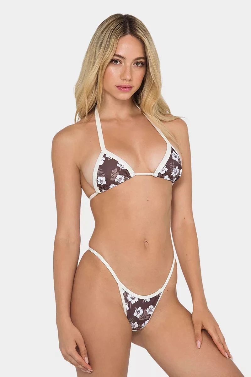 Sexy Strój Kąpielowy w Stylu Vintage Mini Mikro Bikini Brazylijskie -M