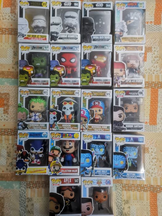 Funko Pop Vários como novos 5 euros cada