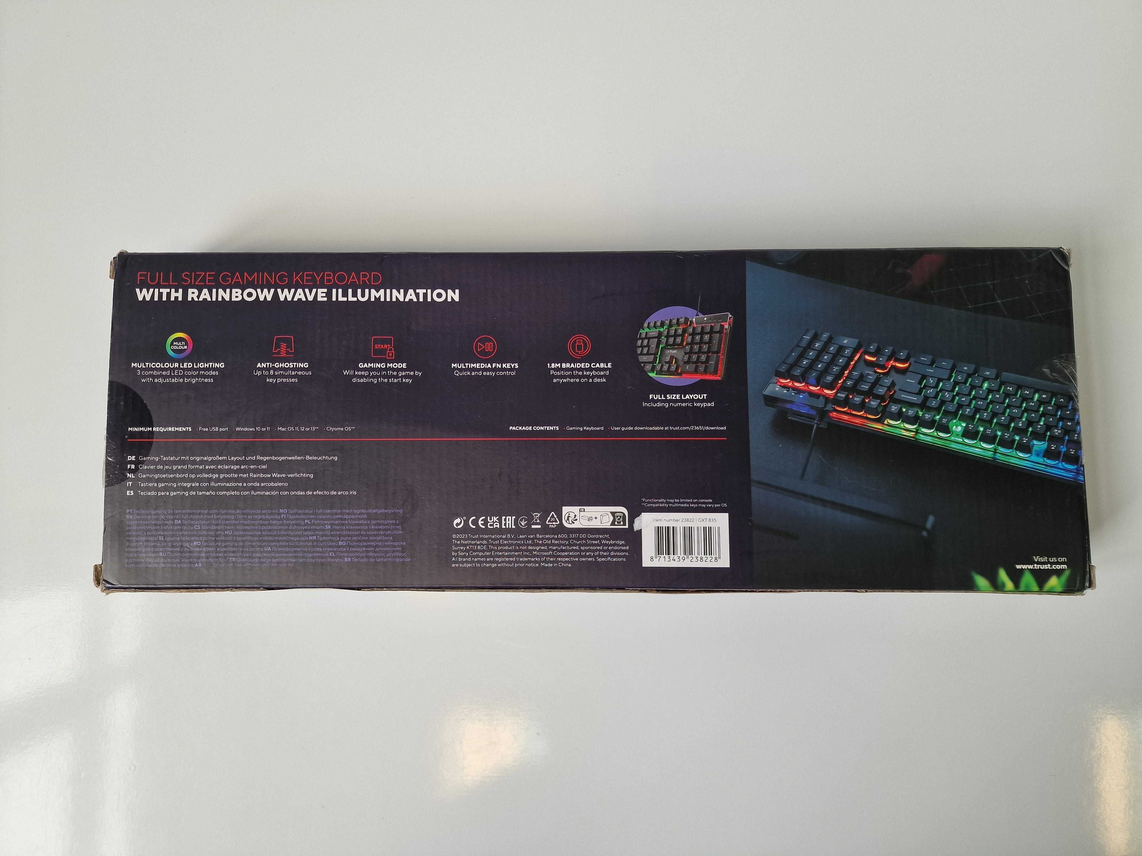 Klawiatura przewodowa Trust Gaming GXT 835 Azor
