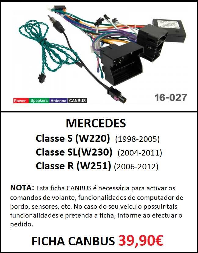 Rádio 2DIN 9" Mercedes • S • SL • R • W220 W230 W251 • Android 4+32GB