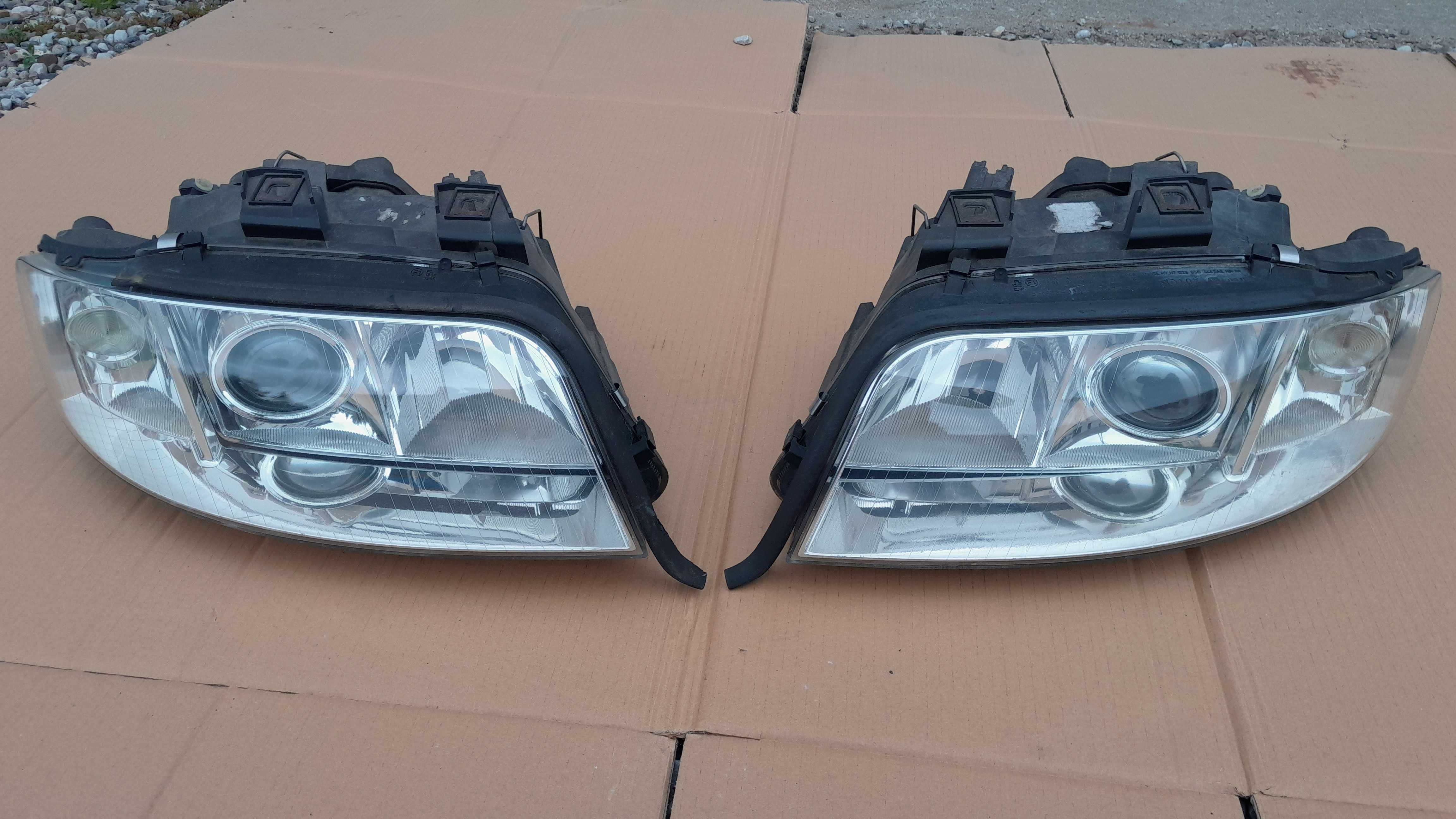 Lampy przednie reflektory przód lewa + prawa Bi-xenon AUDI A6 C5 LIFT