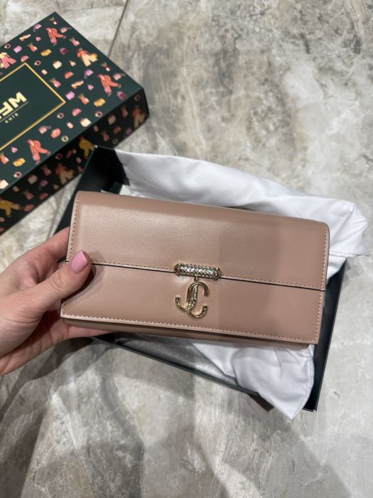 Клатч Jimmy choo бежевий оригінал