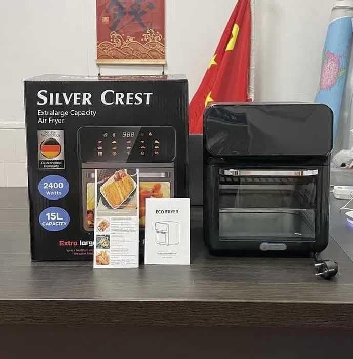 Аэрогриль электрический Silver Crest 15 л 2400Вт,мультипечь/фритюрница