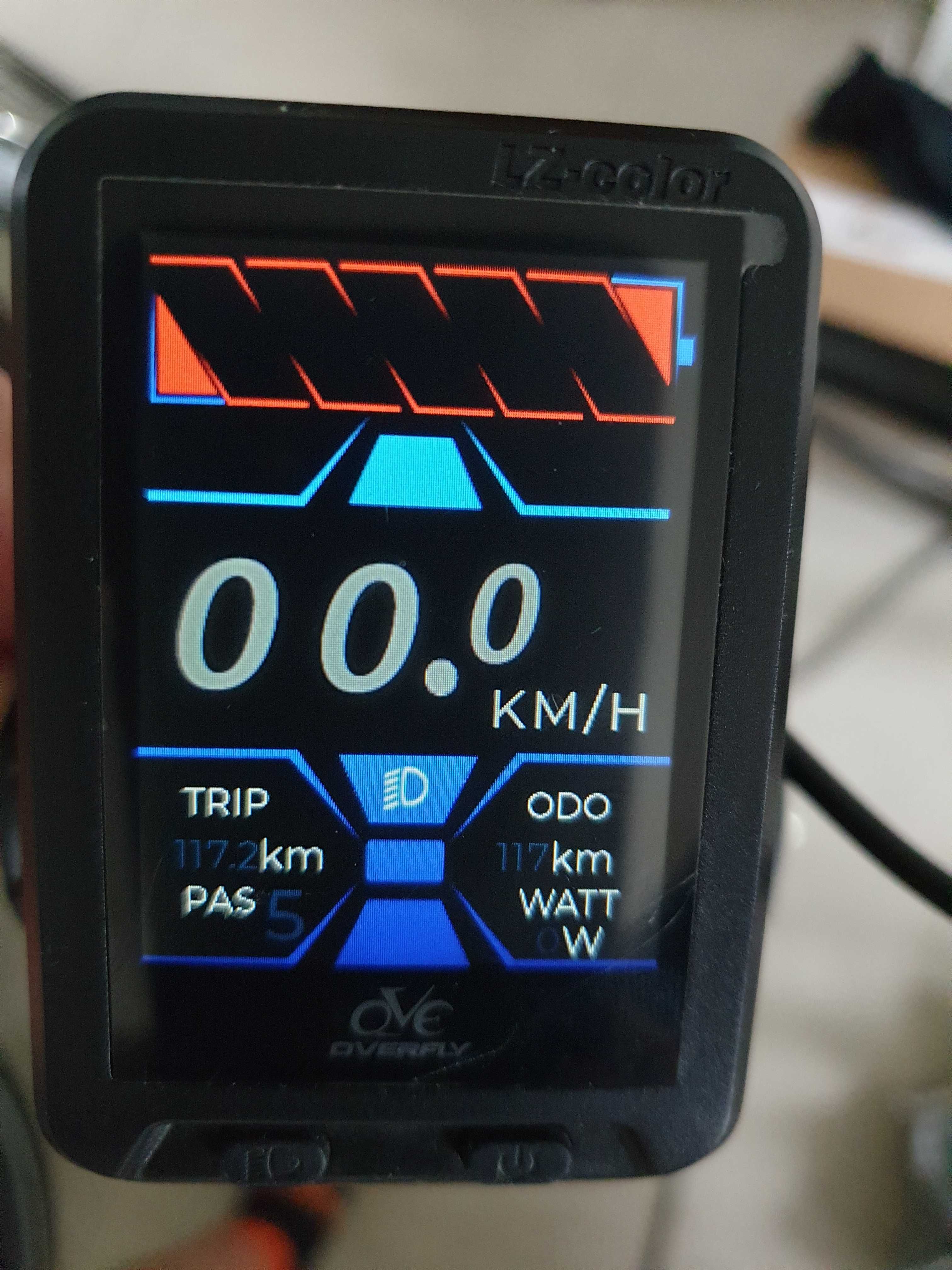 KING-METER N5236 USB LCD wyświetlacz TFT kolorowy   przebieg 117km.