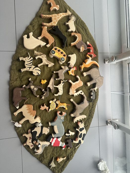 Holztiger деревʼяні тварини Монтесорі