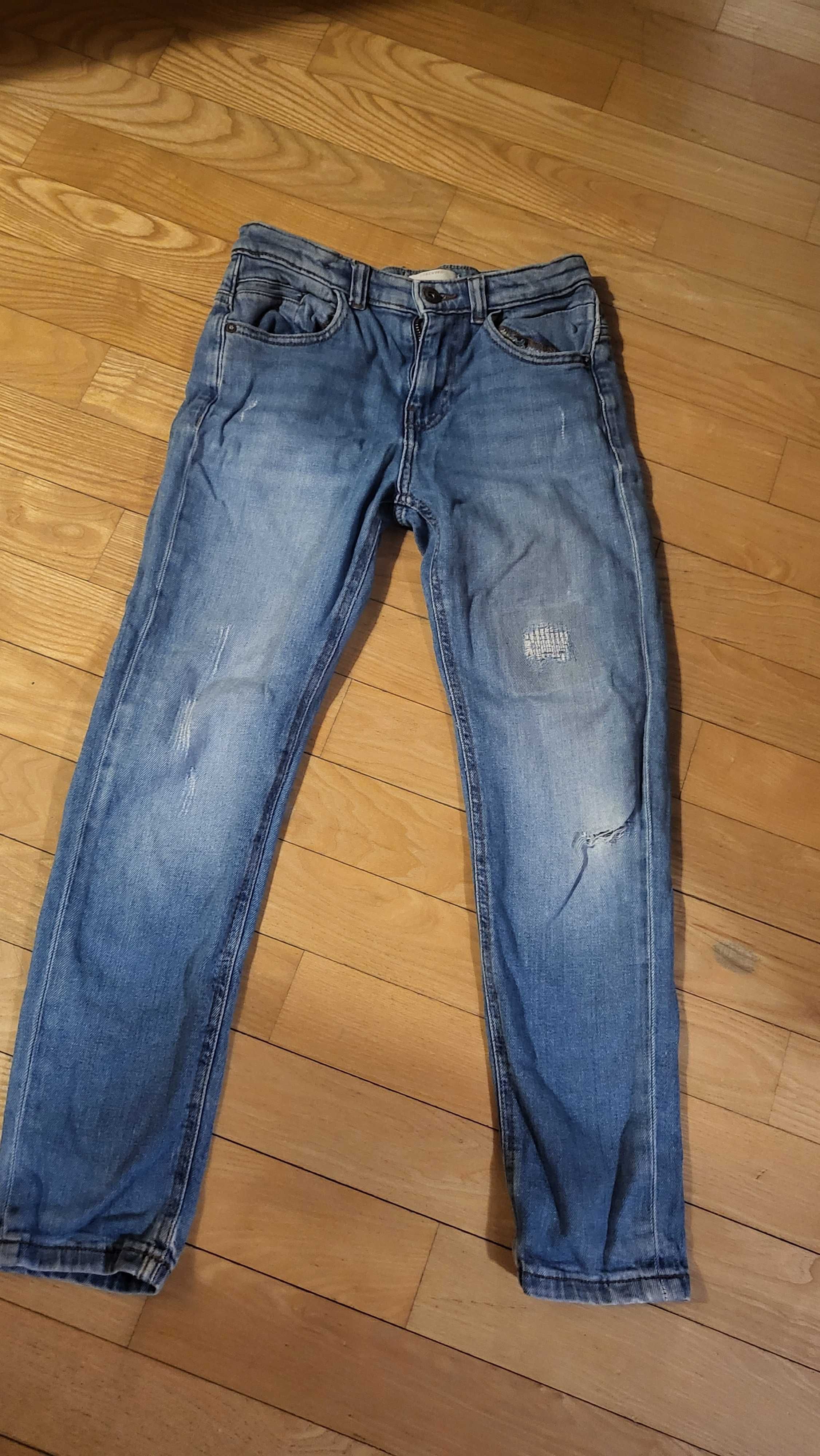 Spodnie jeansy Reserved r.146 niebieskie