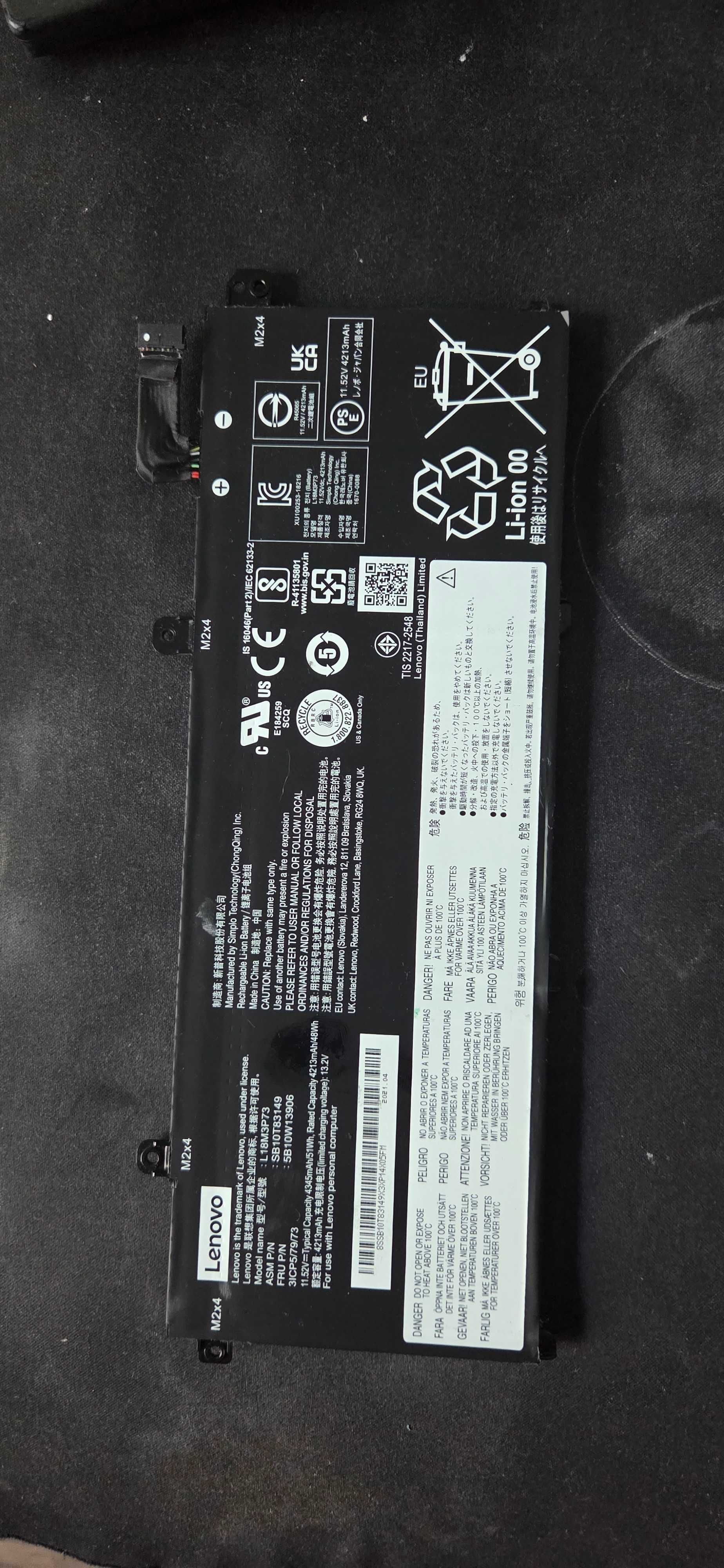 Bateria Lenovo T14 gen 1