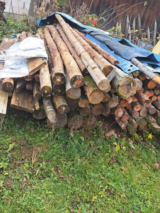 Sprzedam stemple drewniane różne długość od 2,2 do 3,5 m