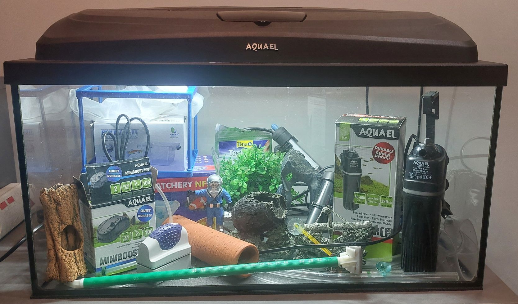 Akwarium 54l z wyposażeniem