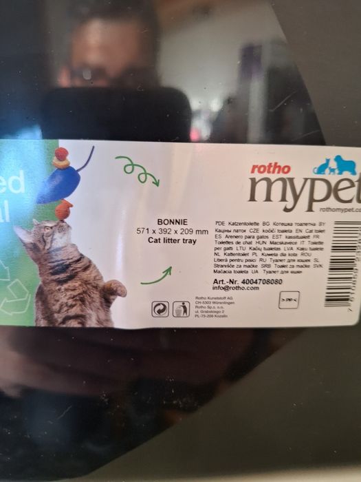 Caixa areia WC gato