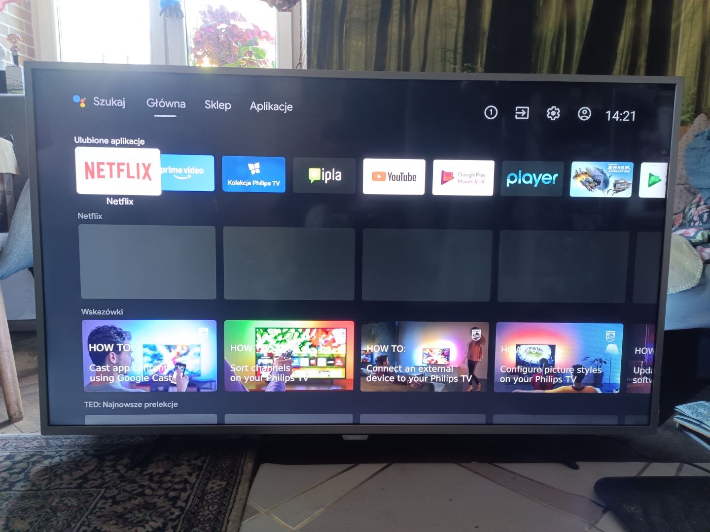 Tv Philips 55" 4K ANDROID DVB-T 2 hevc WiFi UHD HDR telewizor Smart