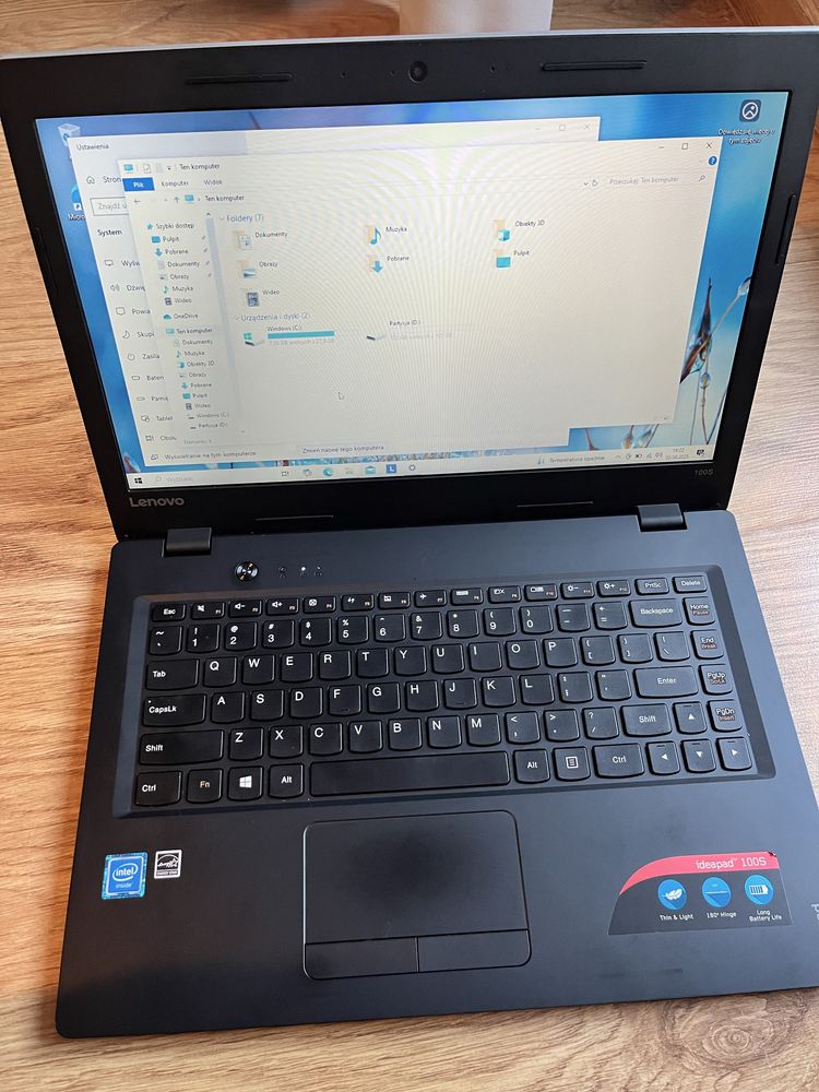 Lenovo IdeaPad 100S-14IBR N3060 4GB 32eMMC W10 Srebrn