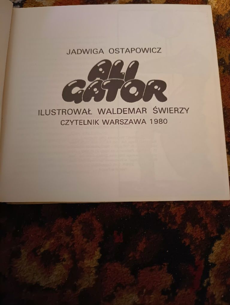 Książka dla dzieci Ostapowicz -Aligator