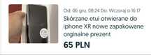 Nowe z metką zapakowane etui iphone XR otwierane skórzane na prezent