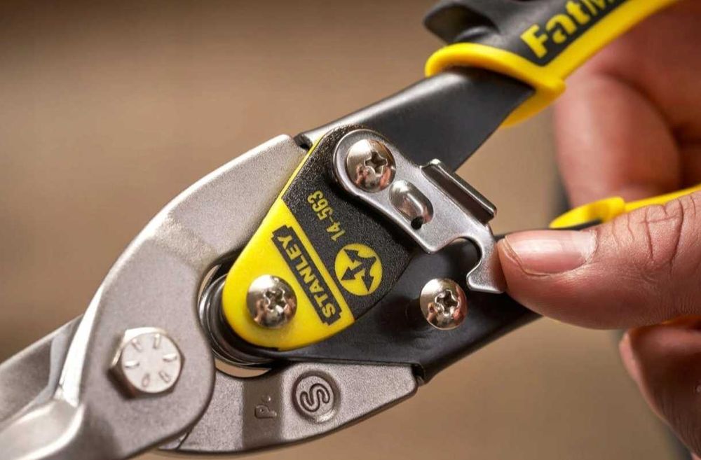 Nożyce do Blachy Proste MaxSteel Stanley Solidne do Cięcia Materiałów