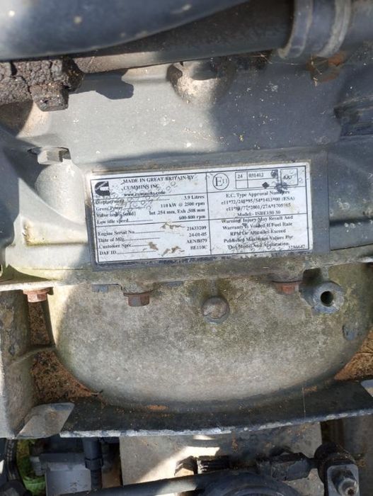 Silnik DAF czesci osprzet